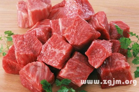 梦见肉 吃肉